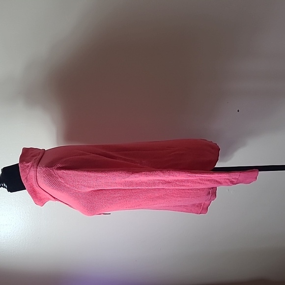 Lauren Ralph Lauren Pink Waffle Cowl Neck Sweater Size L - Picture 4 of 8